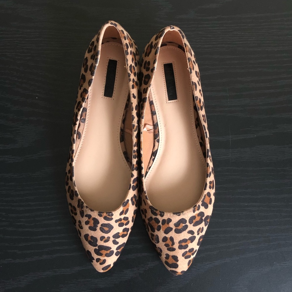 Women Leopard Print Pointed Flats